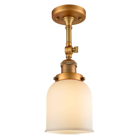 Innovations Lighting One Light Vintage Dimmable Led Semi-Flush Mount 201F-BB-G51-LED